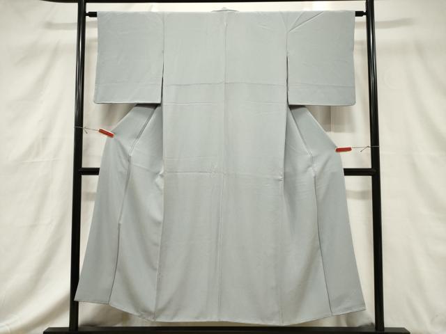 平和屋着物■上質な色無地 青磁鼠色 正絹 逸品 CABF6235dy