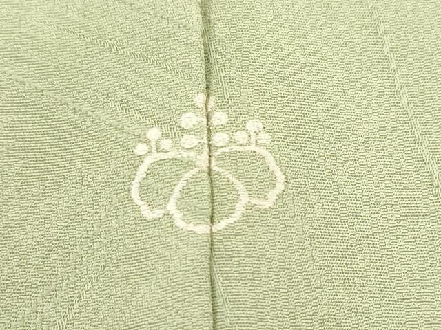 平和屋着物■上質な色無地 斜線地紋 柳茶色 正絹 逸品 CABF6236dy