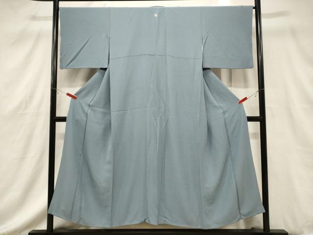 平和屋着物■上質な色無地 湊鼠色 正絹 逸品 CABF6249dy