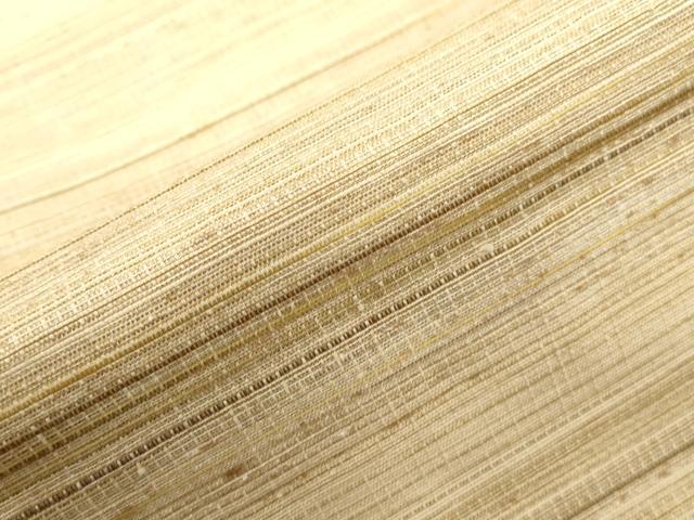 平和屋着物●インド・アッサム 野蚕糸 手織 ムガシルク 全通柄袋帯 横段文 正絹 逸品 CABF6307dy