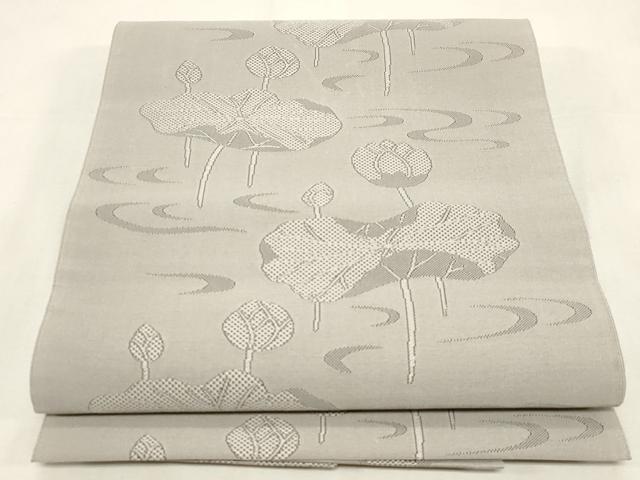 平和屋着物●綴れ 八寸名古屋帯 蓮 正絹 逸品 CABF6313dy