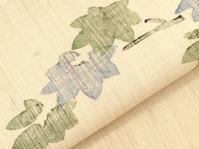 平和屋着物●九寸名古屋帯 紬地 犬 正絹 逸品 CABF6333dy