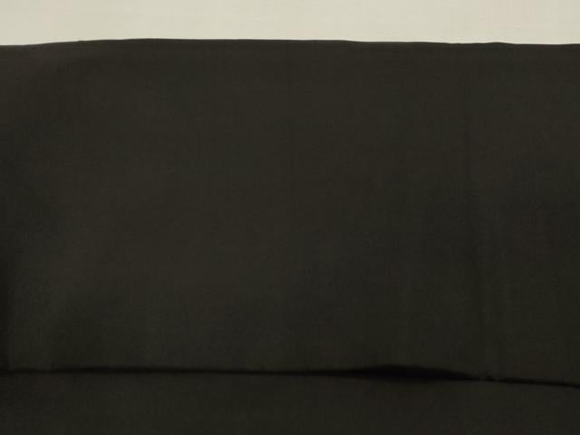 平和屋着物●アンティーク 大正ロマン 九寸名古屋帯 総手刺繍 草花文 葵 黒地 正絹 逸品 CABF6334dy