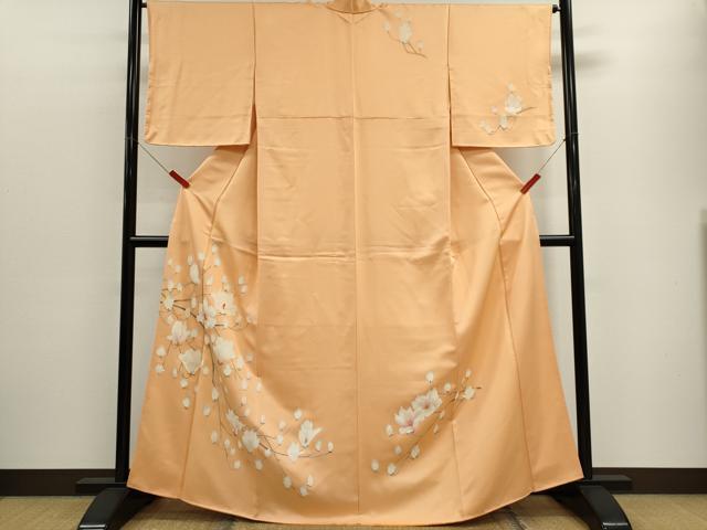 平和屋着物■訪問着 刺繍 枝花文 正絹 逸品 CABF6454ou