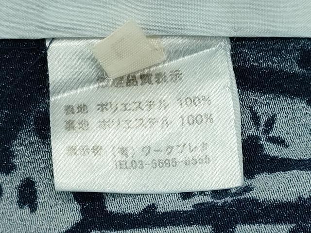 平和屋着物▽小紋 単衣 雪輪花文 洗える着物 CABF6487ou