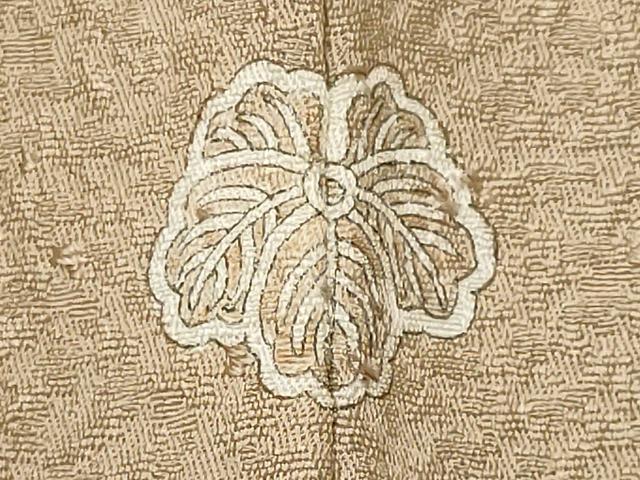 平和屋着物■上質な色無地 白橡色 正絹 逸品 CABF6518ou