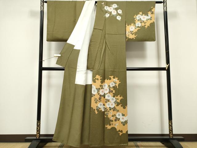 平和屋着物■訪問着 草花文 金彩 正絹 逸品 CABF6592ou