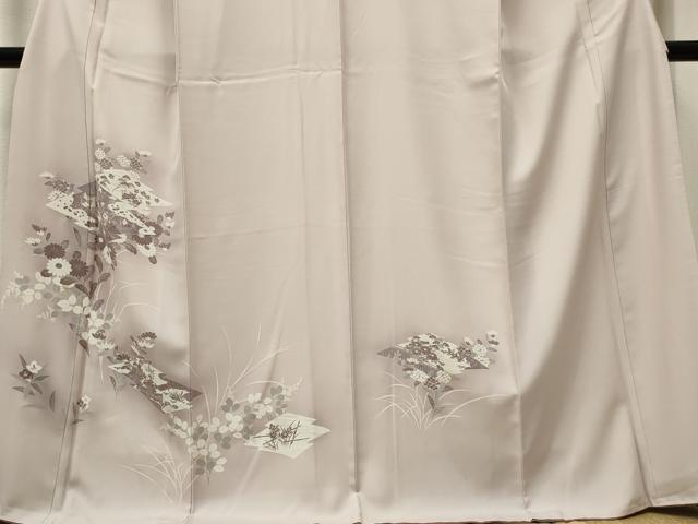 平和屋着物■訪問着 松皮菱花文 ロング丈 正絹 逸品 CABF6593ou