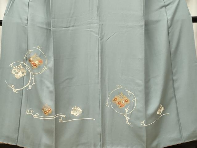 平和屋着物■訪問着 刺繍 草花文 金彩 正絹 逸品 CABF6595ou