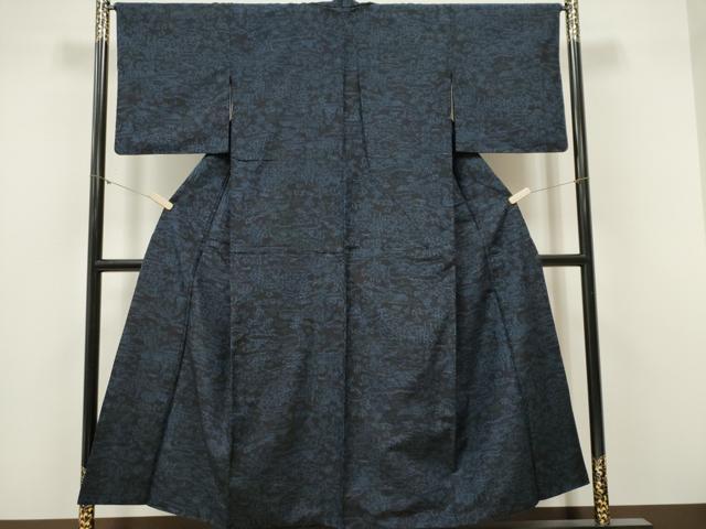 平和屋着物■結城紬 風景文 正絹 逸品 CABF6596ou