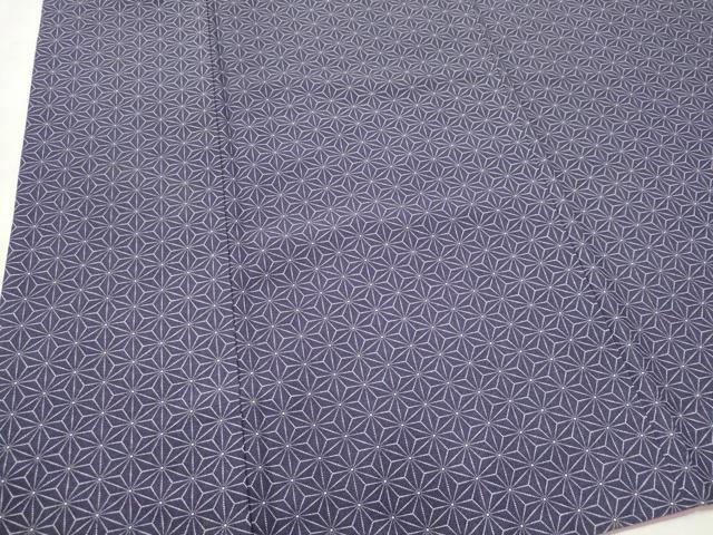 平和屋着物■上質な小紋 麻の葉文様 正絹 逸品 CABF6622ou