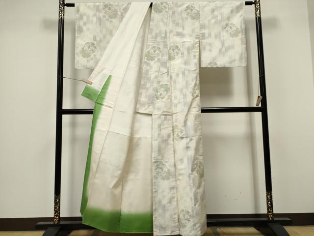 平和屋着物■本場大島紬 雪輪風景文 正絹 逸品 CABF6623ou