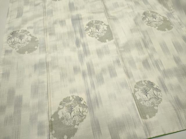 平和屋着物■本場大島紬 雪輪風景文 正絹 逸品 CABF6623ou
