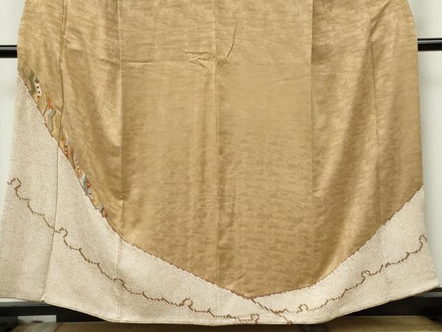 平和屋着物■豪華色留 刺繍 絞り 吉祥文 流水地紋 金銀糸 正絹 逸品 CABF6634ou
