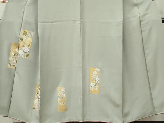 平和屋着物■訪問着 短冊花文 金彩 正絹 逸品 CABF6643ou