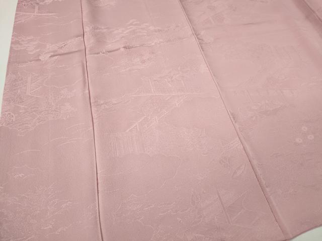 平和屋着物■上質な色無地 人物風景地紋 虹色 正絹 逸品 CABF6647ou
