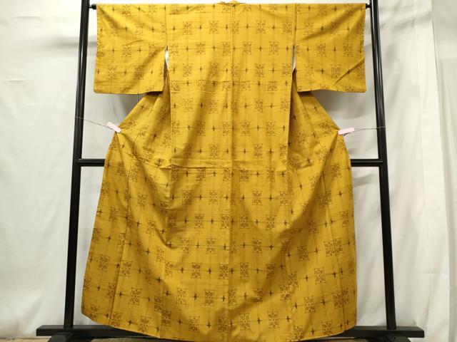 平和屋着物■上質な紬 吉祥花文 正絹 逸品 CABF6742ou