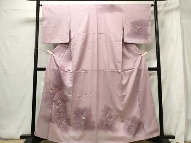 平和屋着物■訪問着 草花文 暈し染め 正絹 逸品 CABF6763ou