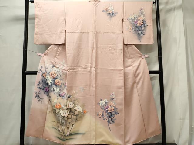 平和屋着物■訪問着 枝花文 暈し染め 正絹 逸品 CABF6766ou