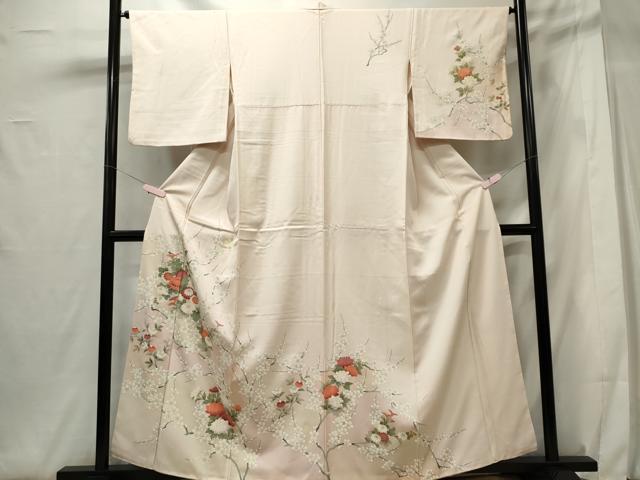 平和屋着物□訪問着 枝花文 暈し染め 金彩 正絹 逸品 CABF6768ou