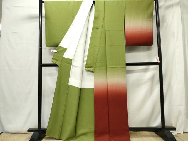 平和屋着物■訪問着 霞文 暈し染め 正絹 逸品 CABF6770ou