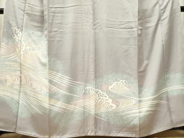 平和屋着物■豪華色留袖 立波文 金彩 正絹 逸品 CABF6778ou