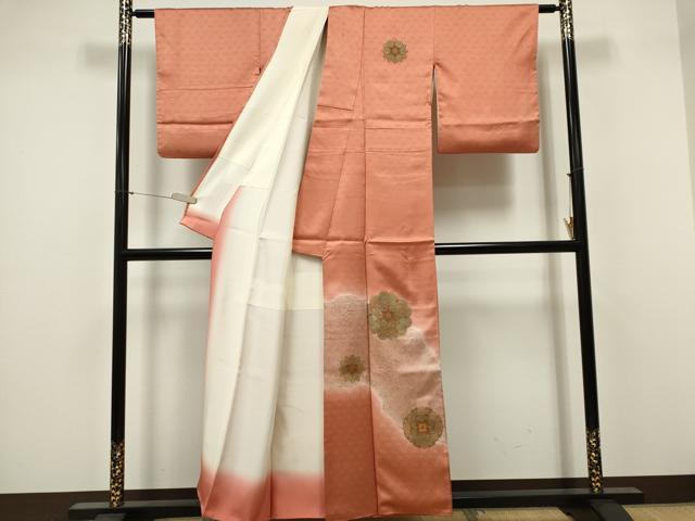 平和屋着物■中国三大刺繍 スワトウ刺繍 訪問着 正倉院花文 暈し染め 金彩 正絹 逸品 CABF6780ou