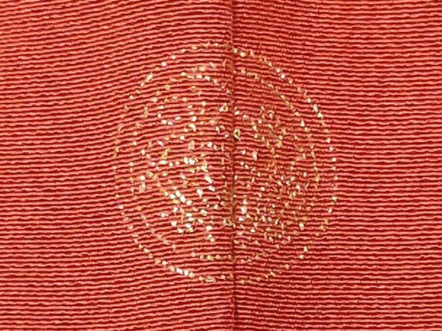 平和屋着物■上質な色無地 赤茶色 正絹 逸品 CABF6781ou