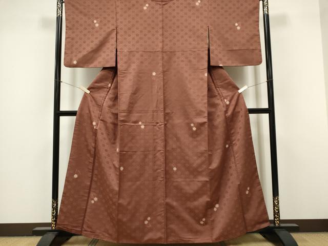 平和屋着物■上質な紬 舞花文 正絹 逸品 CABF6795ou