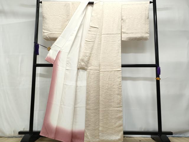 平和屋着物■訪問着 芝草文 正絹 逸品 CABF6956fb