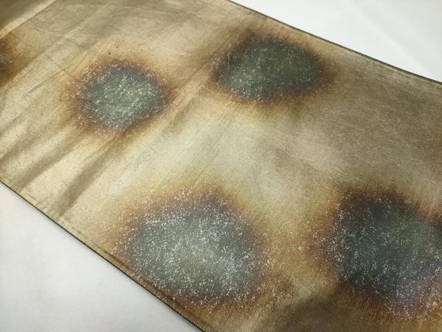 平和屋着物◎六通柄袋帯 引箔 正絹 逸品 CABF7018fb