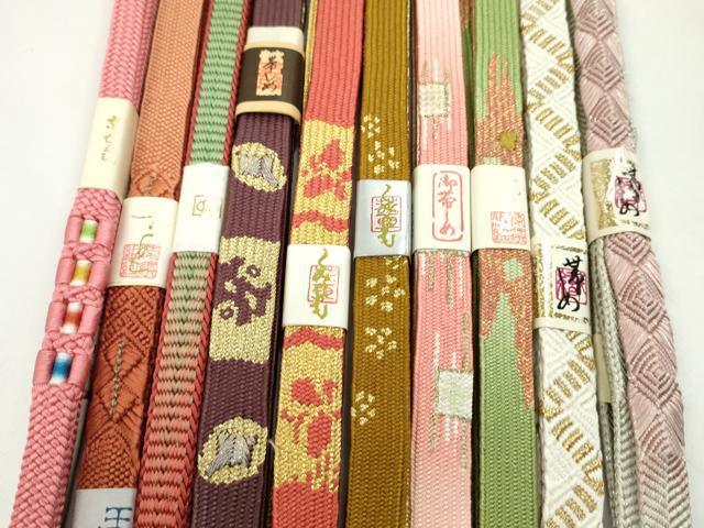 平和屋着物●和装小物 帯締め10本セット 高麗組 唐組 平源氏組 礼装用 金銀糸 逸品 未使用 CABF7223ju