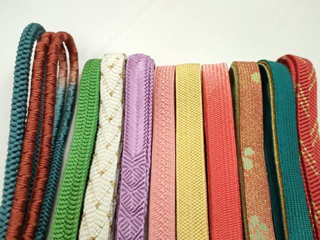 平和屋着物●和装小物 帯締め10本セット 高麗組 笹浪組 鴨川組 礼装用 金糸 逸品 未使用 CABF7229ju