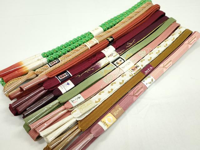 平和屋着物●和装小物 帯締め10本セット 高麗組 冠組 礼装用 さが美扱い 金銀糸 逸品 未使用 CABF7234ju