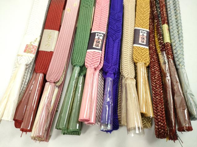 平和屋着物●和装小物 帯締め10本セット 高麗組 丸組 金糸 逸品 未使用 CABF7246ju