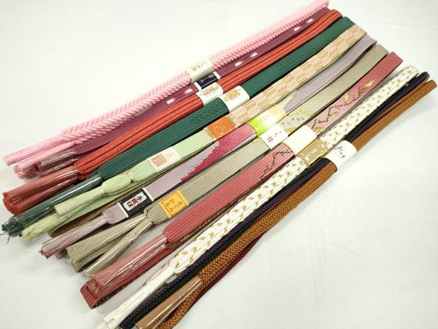 平和屋着物●和装小物 帯締め10本セット 高麗組 礼装用 金糸 逸品 未使用 CABF7248ju