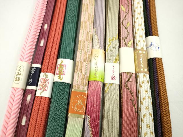 平和屋着物●和装小物 帯締め10本セット 高麗組 礼装用 金糸 逸品 未使用 CABF7248ju