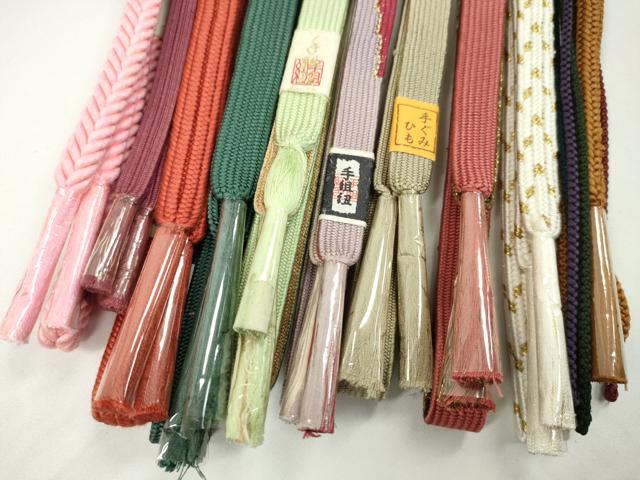 平和屋着物●和装小物 帯締め10本セット 高麗組 礼装用 金糸 逸品 未使用 CABF7248ju
