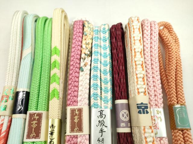平和屋着物●和装小物 帯締め10本セット 御岳組 小桜組 丸組 西武百貨店扱い 逸品 未使用 CABF7325ju