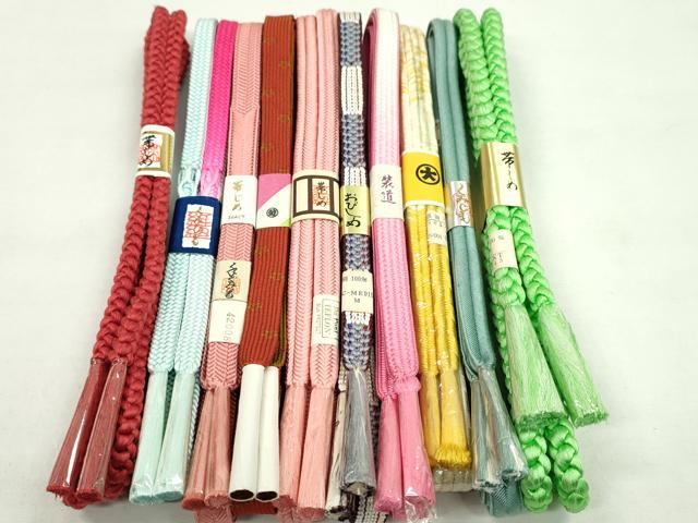 平和屋着物●和装小物 帯締め10本セット 冠組 高麗組 三越扱い 大丸扱い 逸品 未使用 CABF7329ju