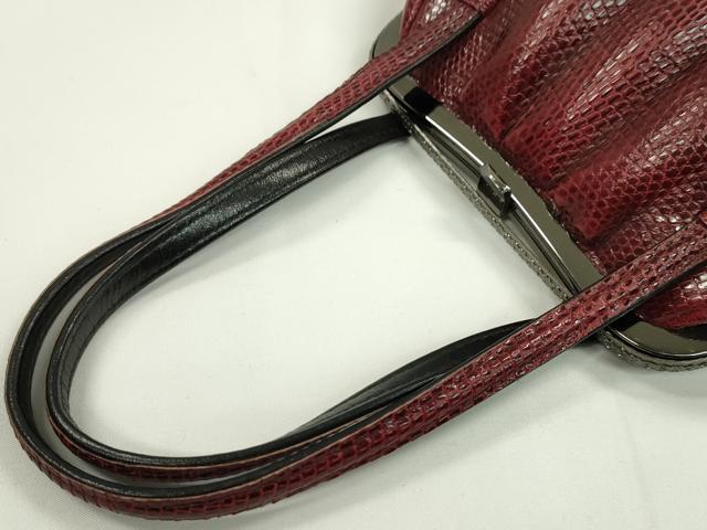 平和屋着物▼和装小物 和装バッグまとめて2点 トカゲ革 逸品 CABF7350ju