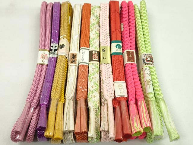平和屋着物●和装小物　帯締め10本セット　礼装用　丸組　長尺あり　金糸　逸品　未使用　CABF7313ju 平和屋着物○和装小物 帯締め10本セット 礼装用 丸組 長尺あり 金糸