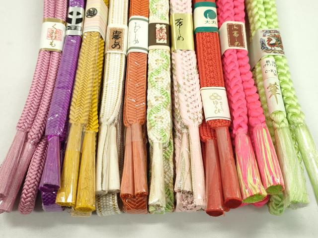 平和屋着物●和装小物 帯締め10本セット 笹浪組 礼装用 三越扱い 大丸扱い 金糸 逸品 未使用 CABF7398ju