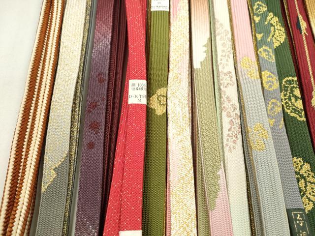 平和屋着物●和装小物 帯締め20本セット 高麗組 冠組 金糸 長尺あり 未使用あり 逸品 CABF7416ju