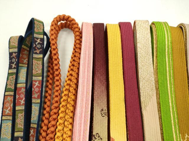 平和屋着物●和装小物 帯締め20本セット 高麗組 冠組 笹浪組 龍村柄 金糸 未使用あり 逸品 CABF7420ju