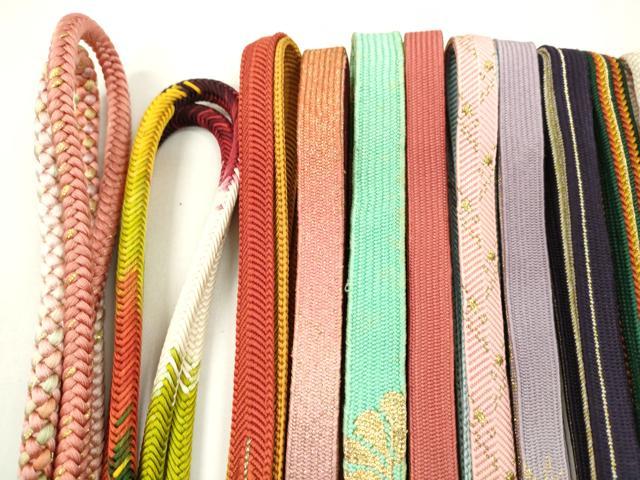 平和屋着物●和装小物 帯締め20本セット 高麗組 笹浪組 奈良組 礼装用 金糸 未使用あり 逸品 CABF7421ju