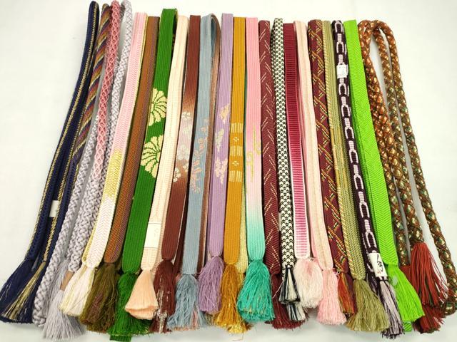 平和屋着物●和装小物 帯締め20本セット 高麗組 唐組 笹浪組 鎌倉組 大和組 金銀糸 未使用あり 逸品 CABF7422ju