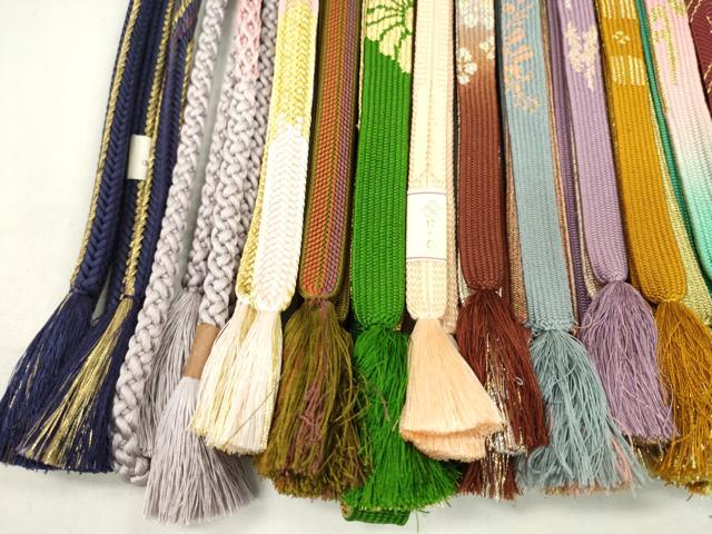 平和屋着物●和装小物 帯締め20本セット 高麗組 唐組 笹浪組 鎌倉組 大和組 金銀糸 未使用あり 逸品 CABF7422ju