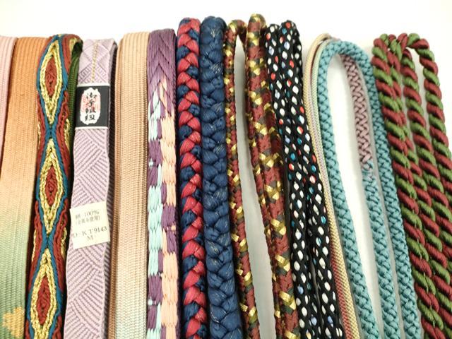平和屋着物●和装小物 帯締め20本セット 高麗組 浮目絡み 笹浪組 金糸 未使用あり 逸品 CABF7424ju