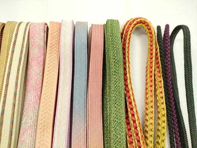 平和屋着物●和装小物 帯締め20本セット 高麗組 鎌倉組 笹浪組 大和組 礼装用 金銀糸 未使用あり 逸品 CABF7427ju